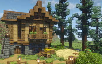 🛠️ Ultimate Medieval House 🏠 – Fully Decorated Interior – Secret Room