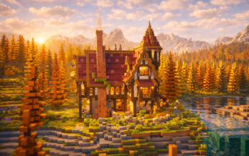 Medieval Cottage + Detailed interior🏰