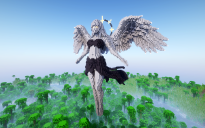 Minecraft Angel Flying Statue V65 Free (Schematic and Map)