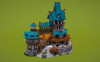 Cyan Medieval Outpost