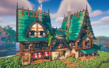 Emerald Merchant Manor 🟢 | Cozy Medieval Town House