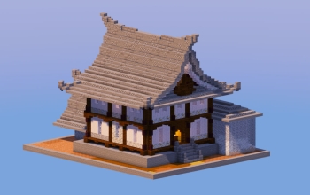 Cobblestone Japanese Temple House