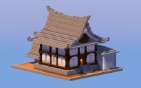 Cobblestone Japanese Temple House