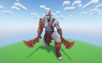 Minecraft Kratos Statue