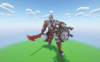 Minecraft Kratos Medusa Statue