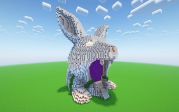 Minecraft Rabbit Nether Portal Statue