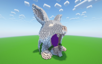 Minecraft Rabbit Nether Portal Statue
