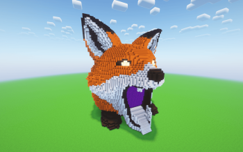 Minecraft Fox Nether Portal Statue
