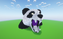 Minecraft Panda Nether Portal Statue