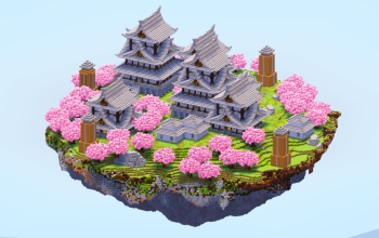 Japanese Floating Island Cobblestone version