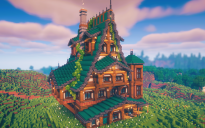 🏰 Emeraldcrest Noble Manor | Fantasy Survival Townhouse Build