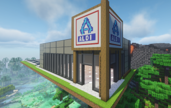 Aldi Supermarket - Minecraft Schematic (LittleTiles)