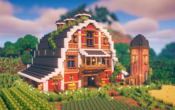 🌾 Redhaven Farmstead | Cozy Medieval Farmhouse & Water Tower
