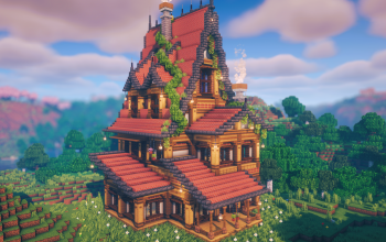 🏰 Crimson Ivy Grand Manor | Medieval Survival Base