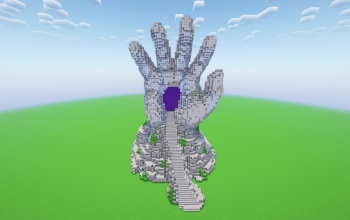 Minecraft Hand Nether Portal Statue