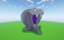 Minecraft Snake Nether Portal Statue