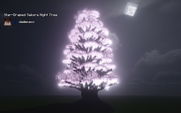 Star-Draped Sakura Night Tree