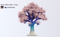 Blue-Pink Star Tree