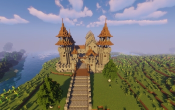 Medieval Cobblestone Castle