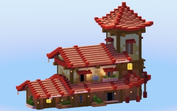 Red Japanese House 2