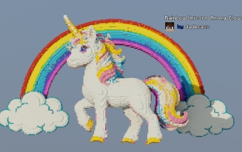 🌈Rainbow Unicorn Among Clouds🦄