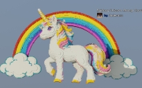 🌈Rainbow Unicorn Among Clouds🦄