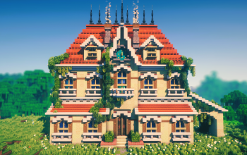 🏰 Verdant Crest Manor | Elegant Medieval Mansion with Symmetrical Design