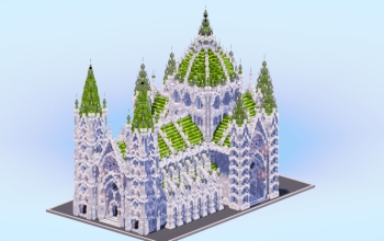 White/Green Gothic Cathedral v2