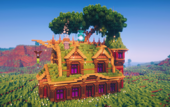 🌿 Verdant Canopy House | Nature-Integrated Fantasy Medieval Build