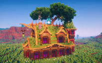 🌿 Verdant Canopy House | Nature-Integrated Fantasy Medieval Build