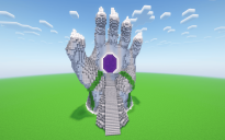 Minecraft Mystic Hand Nether Portal Statue