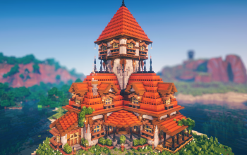 🏰 Emberpeak Citadel House | Grand Medieval House with Towering Central Spire