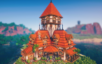 🏰 Emberpeak Citadel House | Grand Medieval House with Towering Central Spire