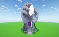 Minecraft Corrupted Hand Nether Portal Statue