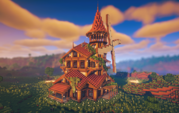 🏰 Windspire Millhouse | Medieval Windmill Manor & Survival Base