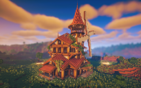 🏰 Windspire Millhouse | Medieval Windmill Manor & Survival Base