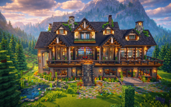🏰 Grand Mountain Mansion – with Stunning Interiors