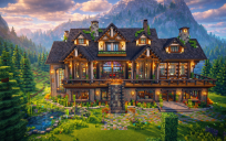 🏰 Grand Mountain Mansion – with Stunning Interiors