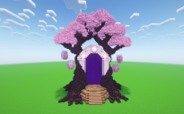 Minecraft Cherry Nether Portal Statue