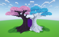 Minecraft Mystic Bonsai Nether Portal Statue