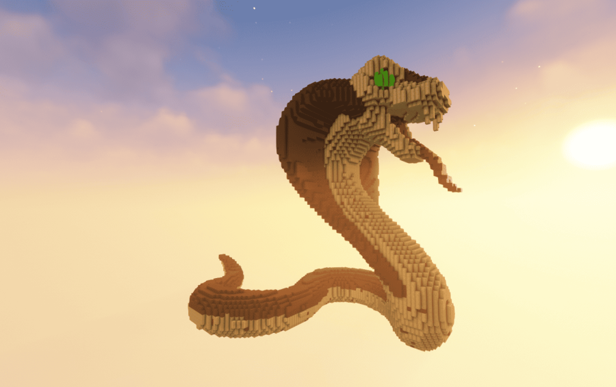 Minecraft Snake Brown Statue DOWNLOAD | Minecraft Miscellaneous Build ...