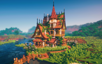 🏰 Embervine Tower House | Layered Medieval Home with Tower Accent
