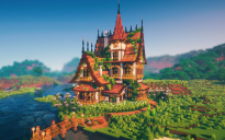 🏰 Embervine Tower House | Layered Medieval Home with Tower Accent
