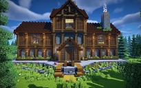 Free! Medieval Lakeside Manor + Detailed interior
