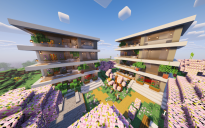 Cherry Blossom Modern Neighborhood — Mini Estate (Vanilla)