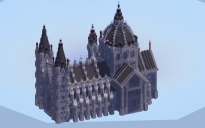 Biggest Gothic Cathedral in Minecraft (200x200 blocks)