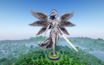 Minecraft Angel Statue V67 Free (Schematic and Map)