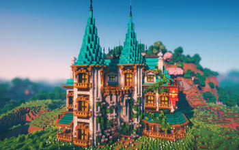🏰 Verdant Spire Manor | Nature-Infused Medieval Tower House