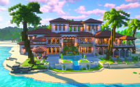 Coastal Mansion + Detailed interior