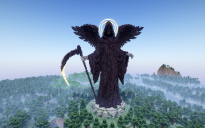 Minecraft Grim Reaper Statue V04 Free (Schematic and Map)